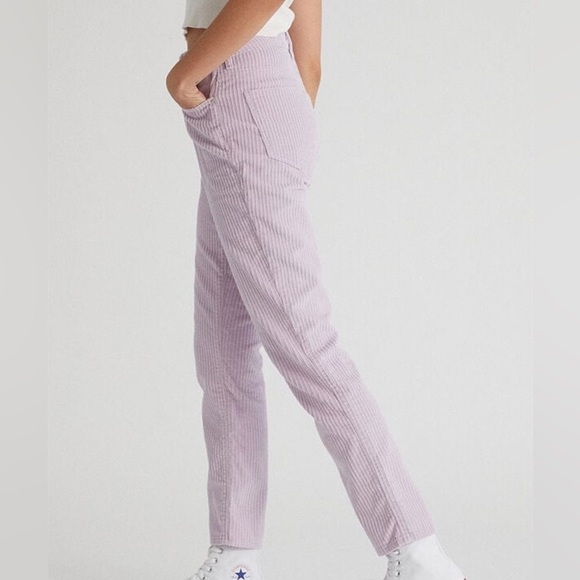 PacSun Lavender Corduroy Mom Jeans. Size Women's 27. High Rise. Purple. - Picture 2 of 13